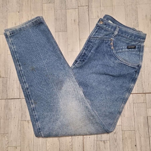 Rocky Mountain Denim - Vintage Rocky Mountain Rockies Lightwash High Waist Denim Jeans Size 17 / 18